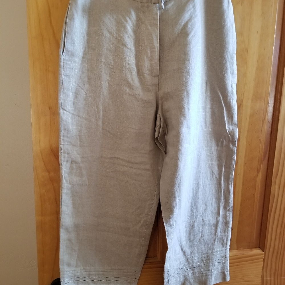 Linen capri